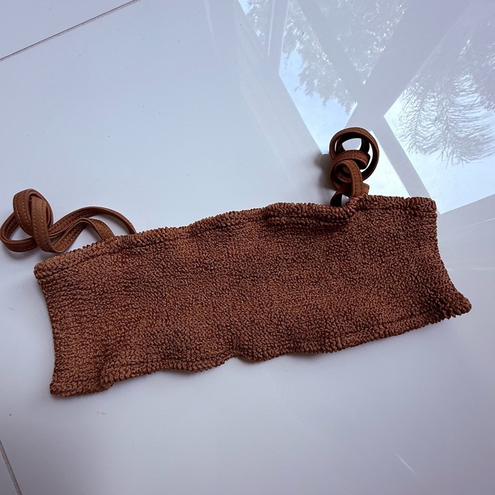 Hunza G Brown One Piece Swimsuit